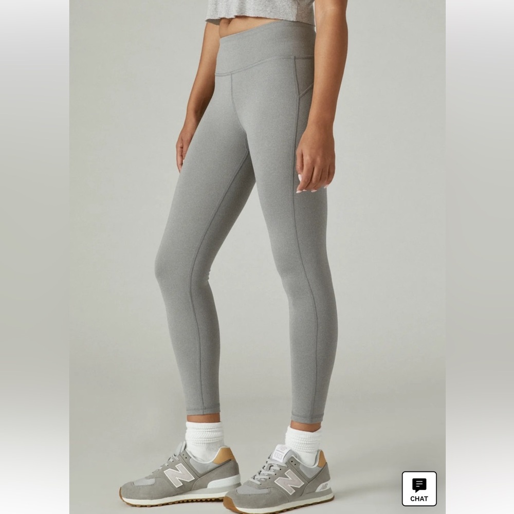 Lucky Brand High Waist Heather Gray Ankle Leggings